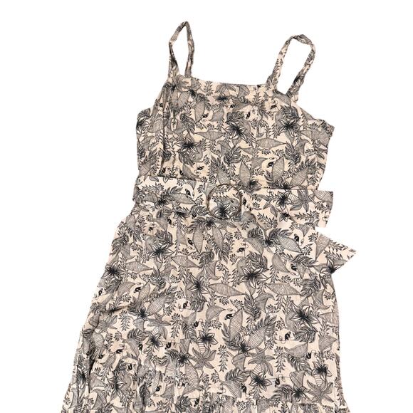 Labelle Paris Floral Belted Sundress Size Large Midi Dress - Picture 6 of 13